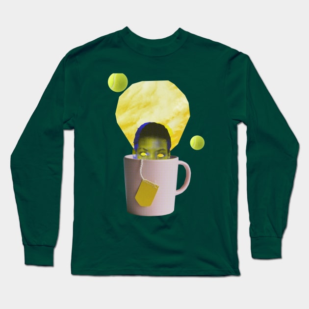 A cup of tea Long Sleeve T-Shirt by SilentSpace